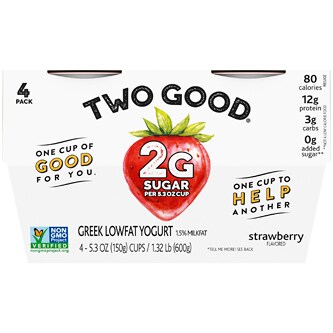 Two Good Lowfat Greek Yogurt, Strawberry