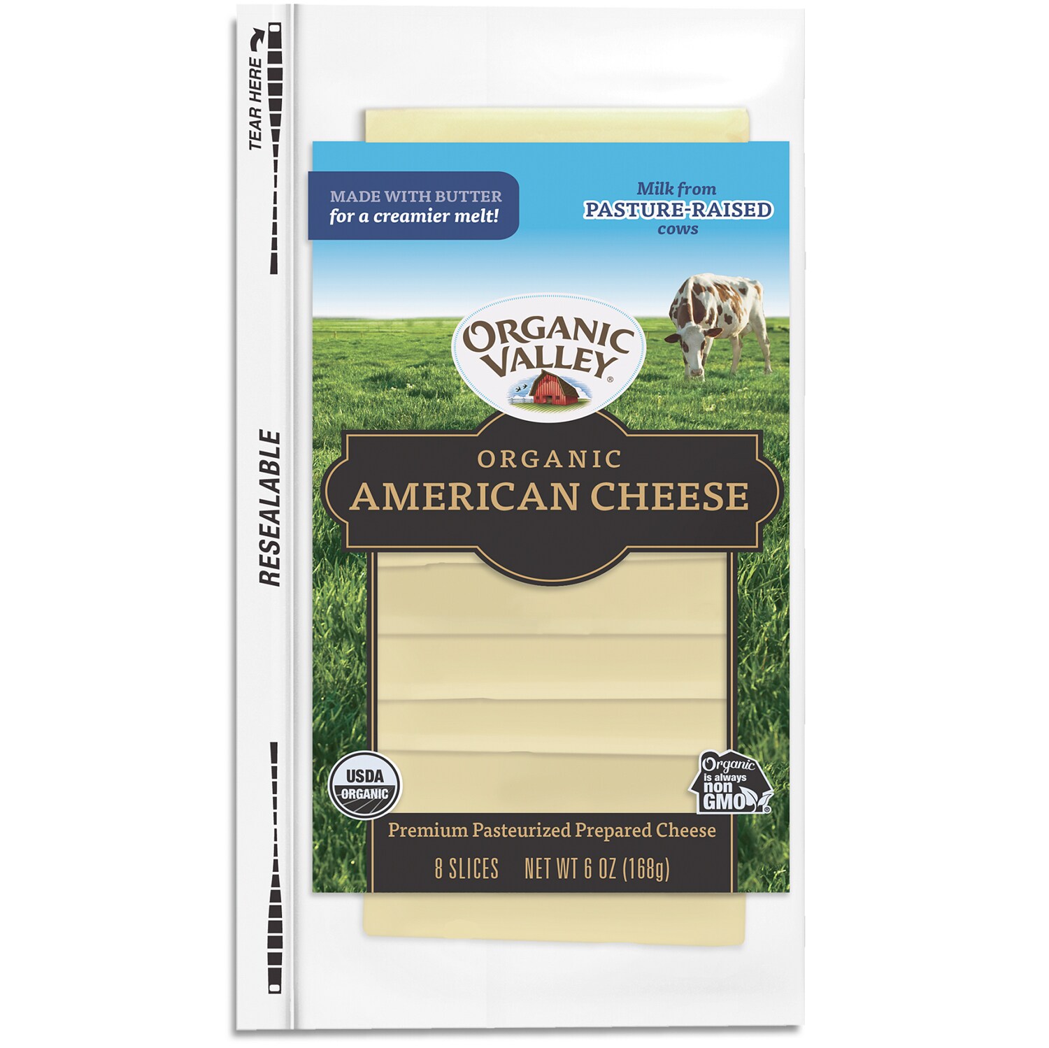 Organic Valley American Cheese Slices FreshDirect