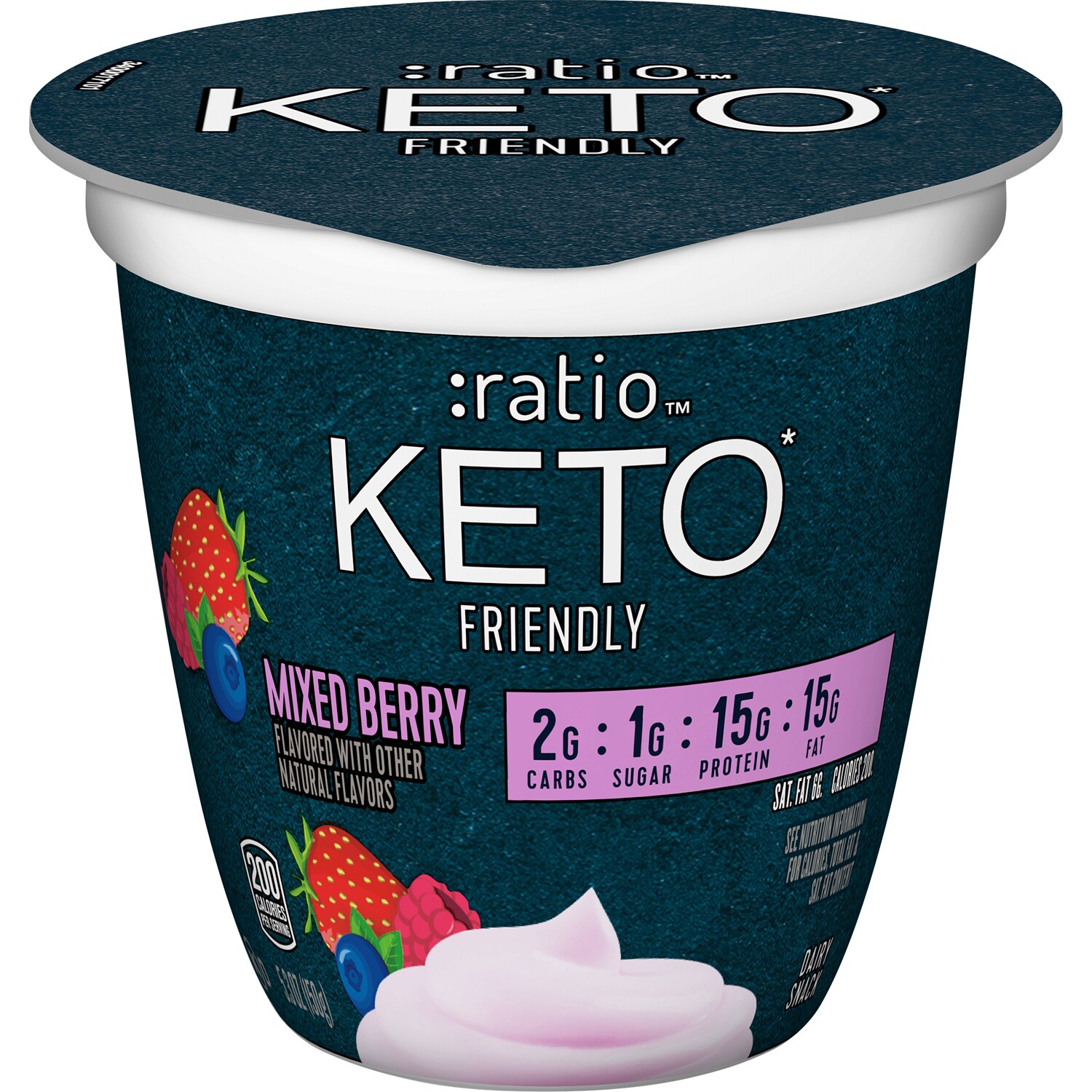 Ratio Keto Friendly Yogurt, Mixed Berry
