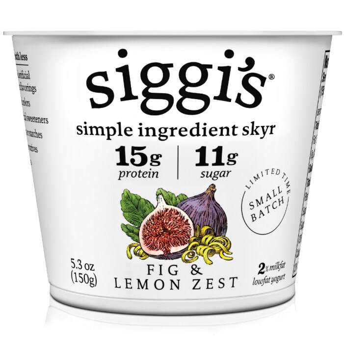 Siggi's Skyr Icelandic-Style Strained Low-Fat Yogurt, Fig & Lemon Zest