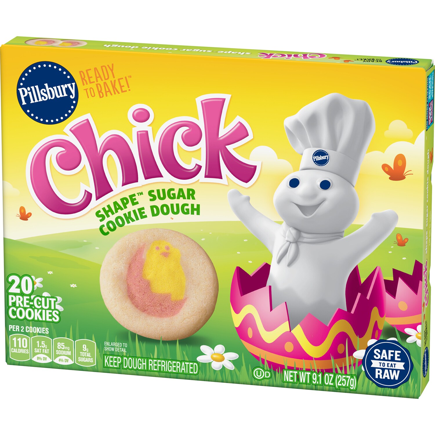 Pillsbury Ready to Bake Chick Shape Sugar Cookies