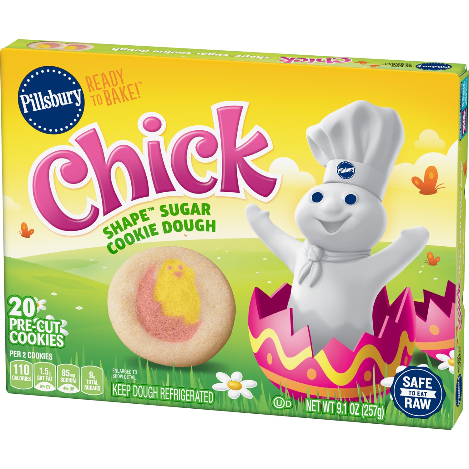 Pillsbury Ready to Bake Chick Shape Sugar Cookies