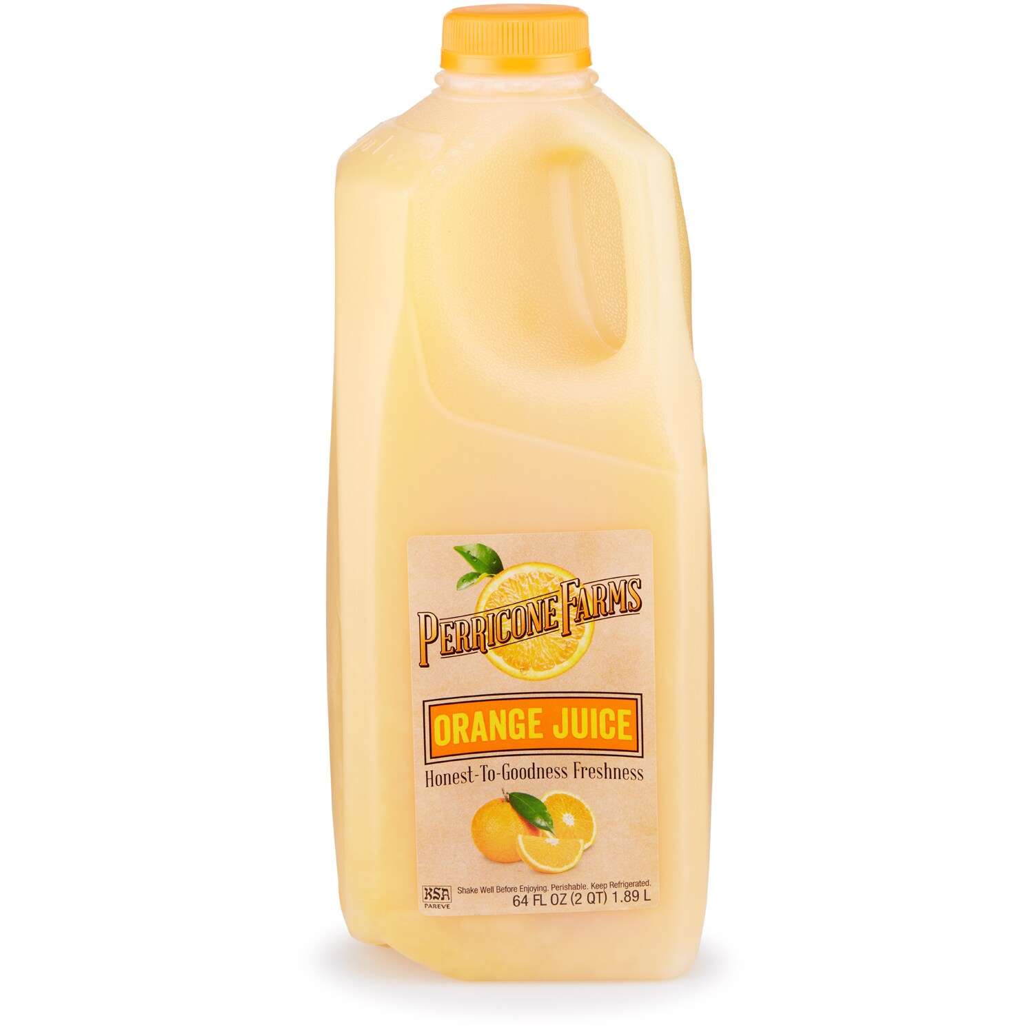Perricone Farms Orange Juice, Plastic Bottle