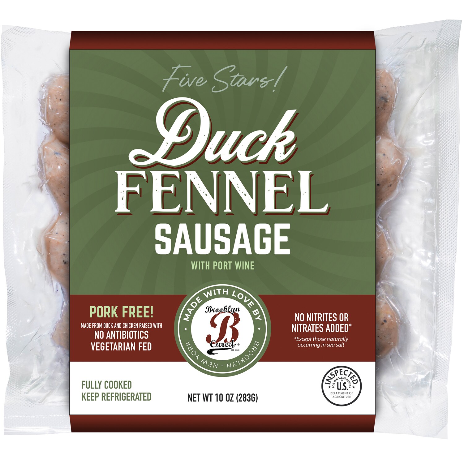 Brooklyn Cured Duck Fennel Sausage with Port Wine