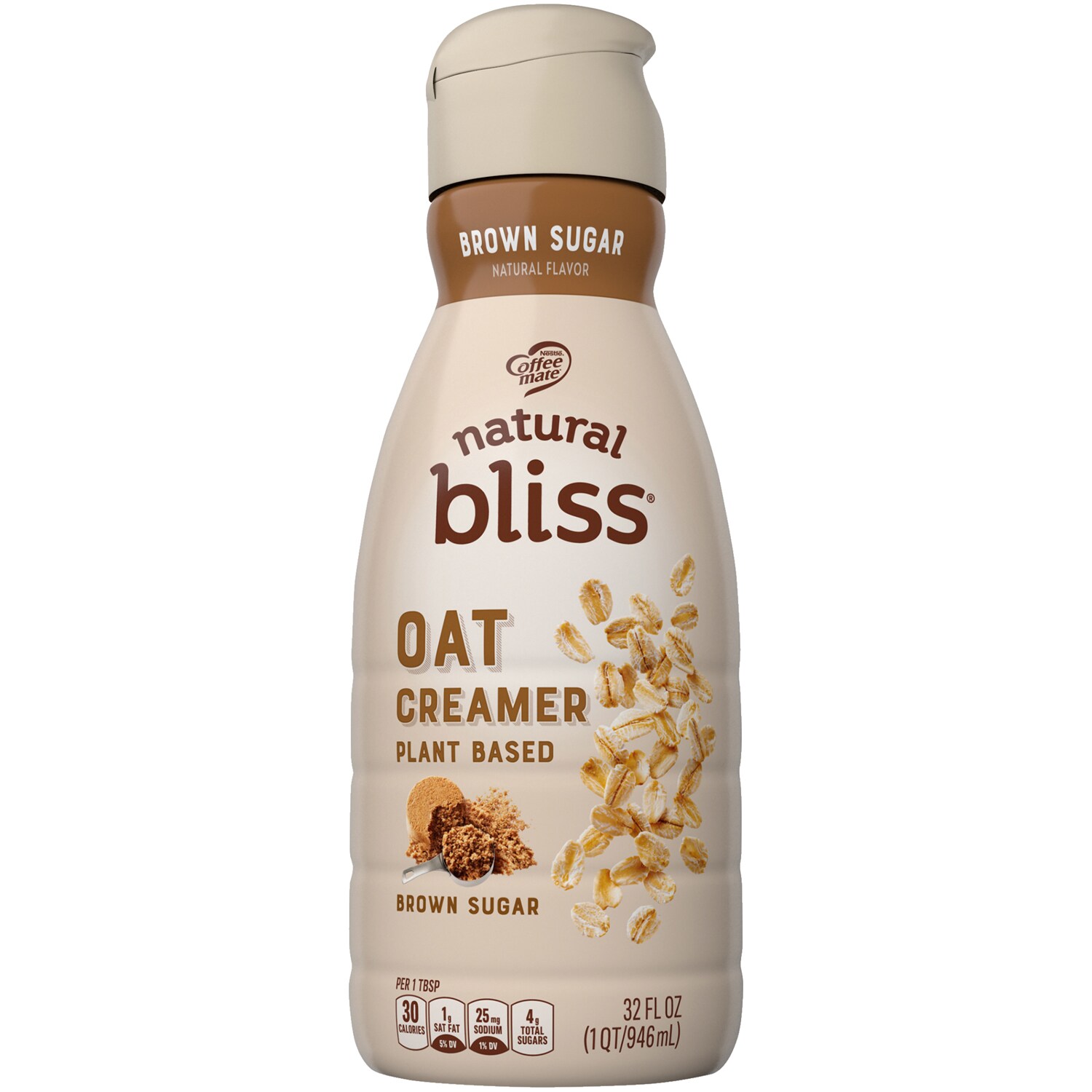 Coffee-Mate Natural Bliss Oat Milk Coffee Creamer, Brown Sugar