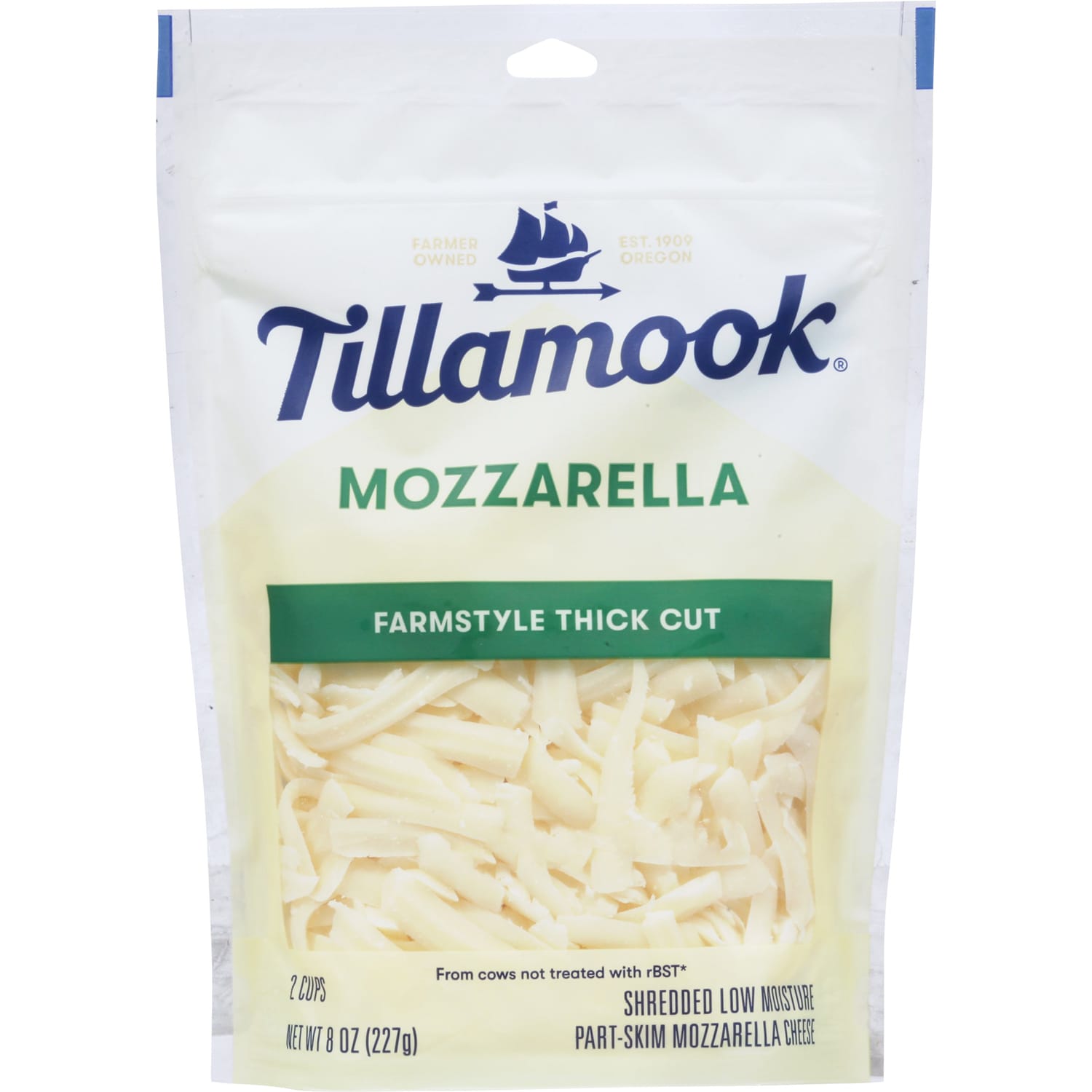 Tillamook Farmstyle Thick Cut Shredded Mozzarella Cheese