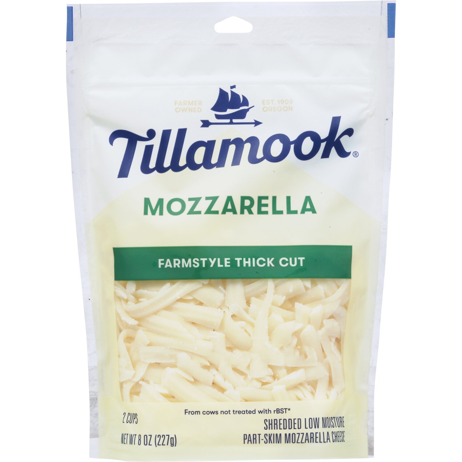 Tillamook Farmstyle Thick Cut Shredded Mozzarella Cheese