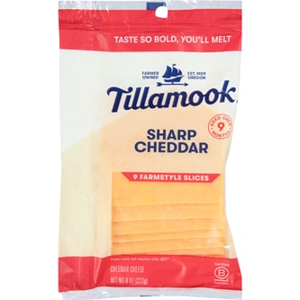 Tillamook Farmstyle Sharp Cheddar Cheese Slices