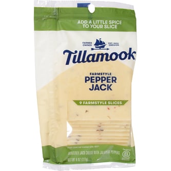 Tillamook Farmstyle Pepper Jack Cheese Slices