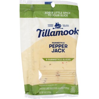 Tillamook Farmstyle Pepper Jack Cheese Slices