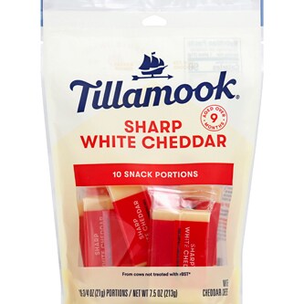 Tillamook Sharp White Cheddar Snack Portions
