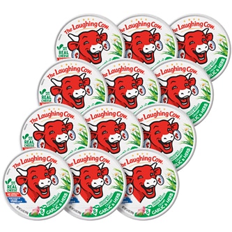 The Laughing Cow Creamy Swiss Cheese Spread, Garlic & Herb