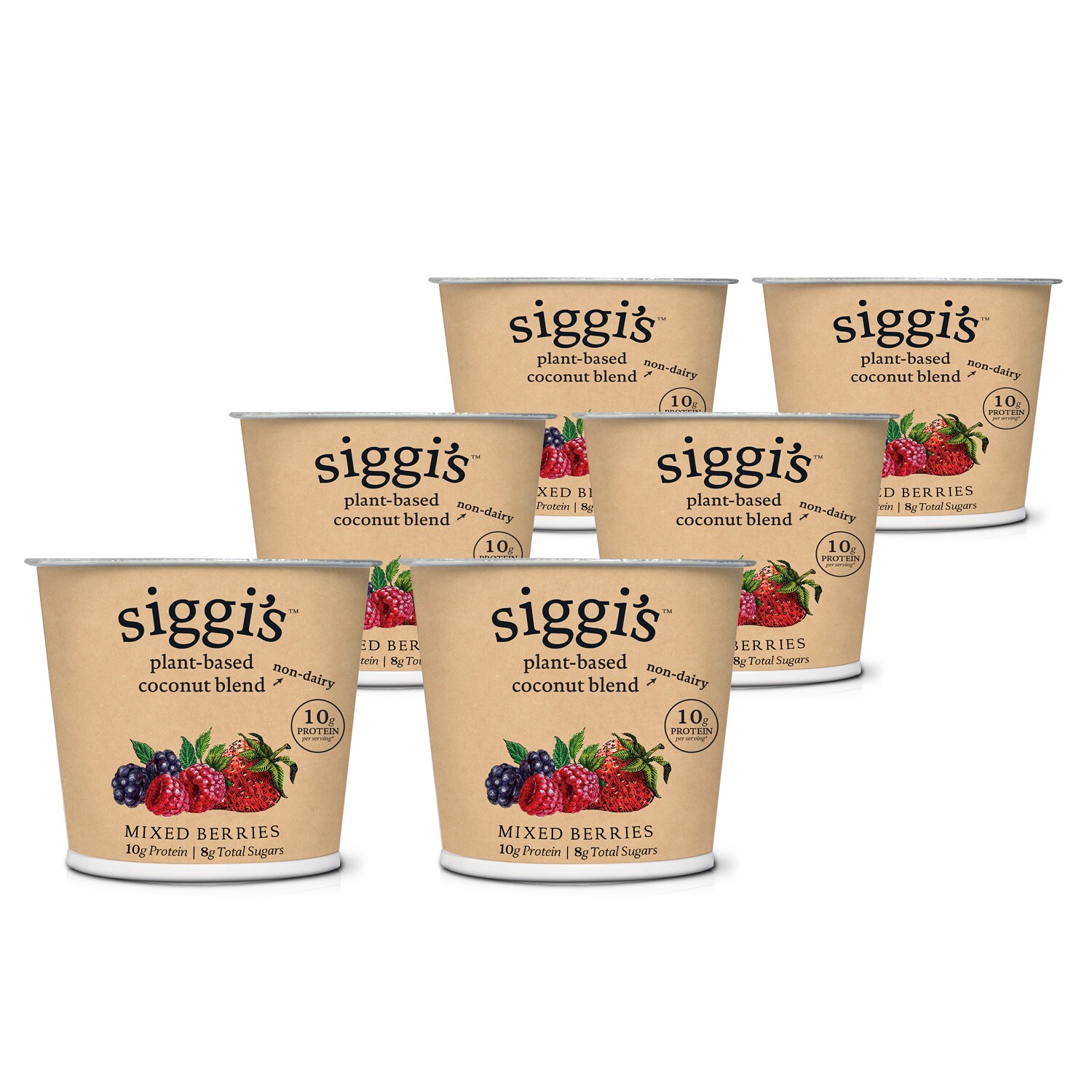 Siggi's Plant-Based Coconut Blend Yogurt, Mixed Berries