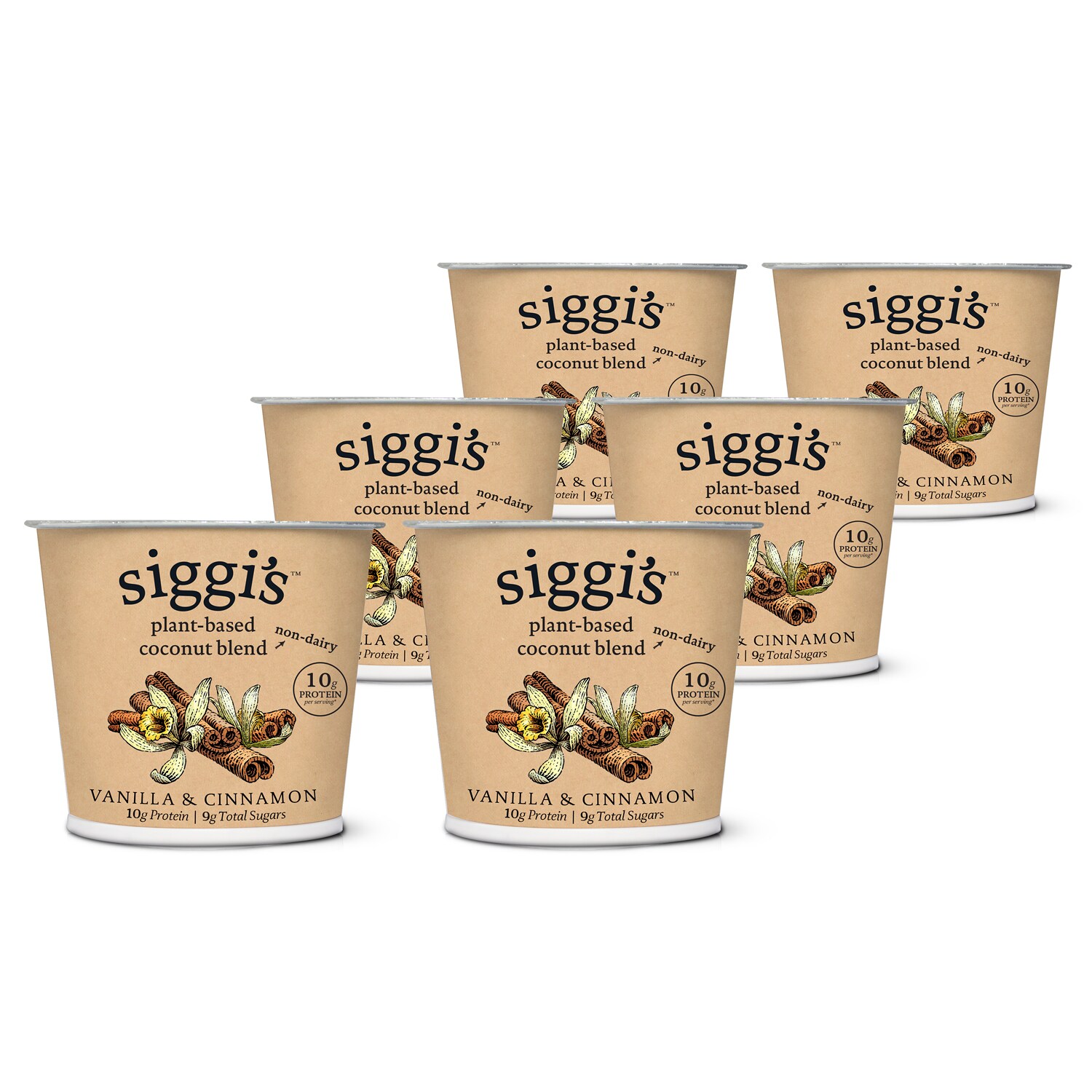 Siggi's Plant-Based Coconut Blend Yogurt, Vanilla & Cinnamon