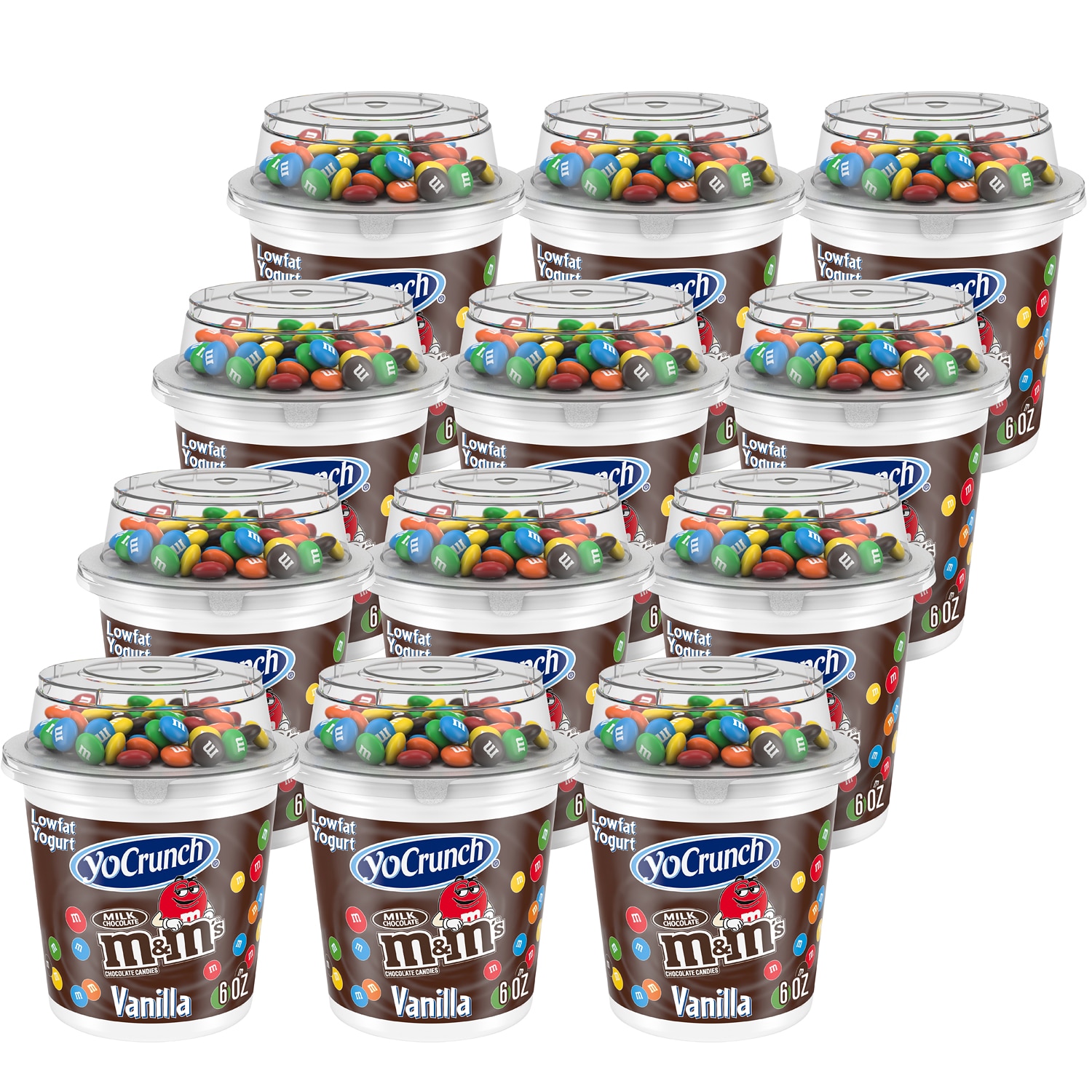 YoCrunch Lowfat Yogurt, Vanilla with M&M's