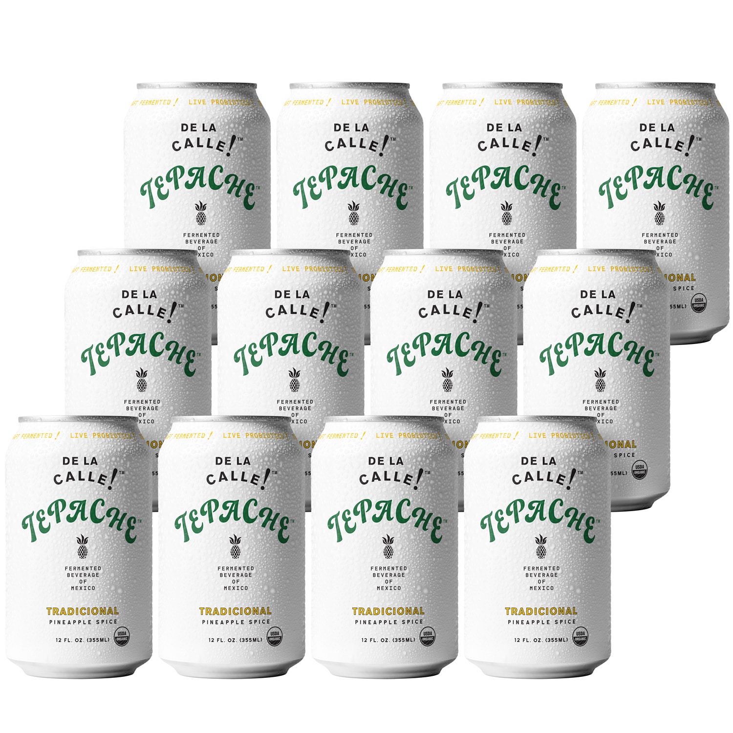 De La Calle Tepache, Tradicional Pineapple Spice, Cans