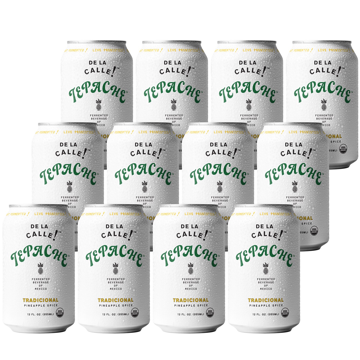 De La Calle Tepache, Tradicional Pineapple Spice, Cans