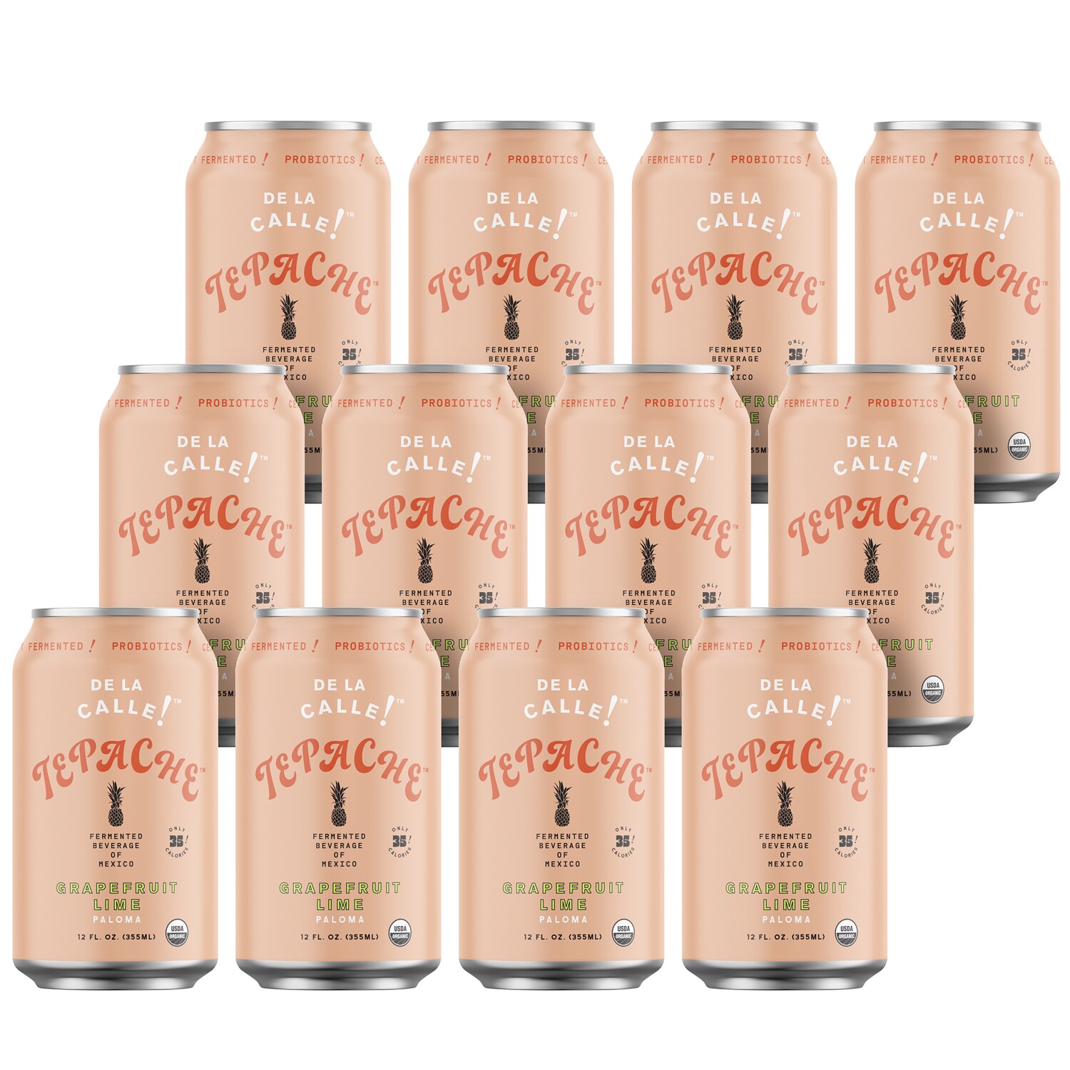 De La Calle Tepache, Grapefruit Lime Paloma, Cans