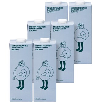 Minor Figures Barista Light Oat Milk, Cartons
