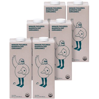 Minor Figures Organic Barista Oat Milk, Cartons