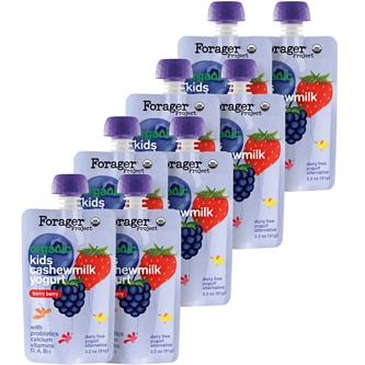 Forager Organic Kids Cashewmilk Yogurt Alternative, Berry Berry 