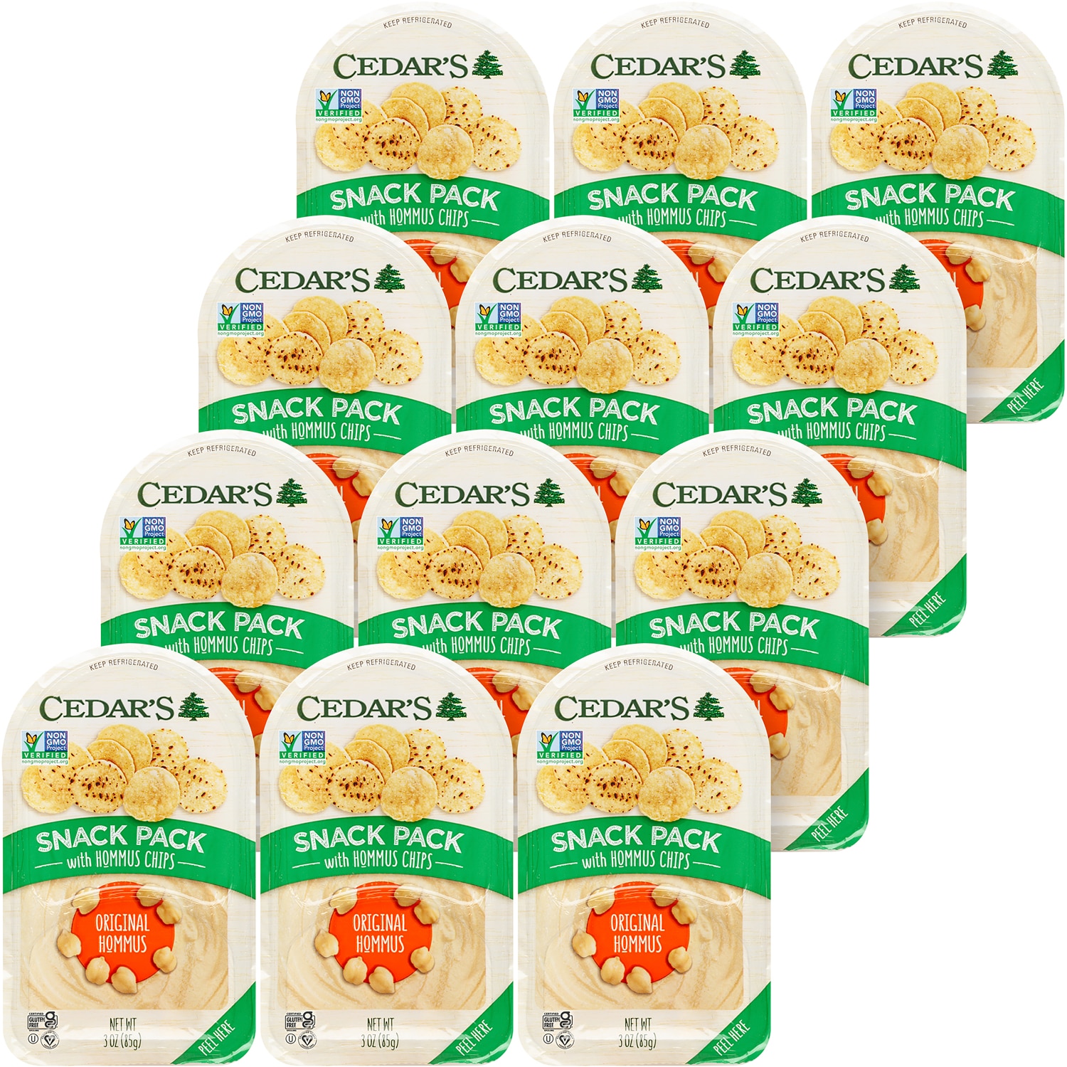 Cedar's Snack Packs with Hommus Chips, Original