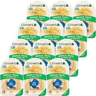 Cedar's Snack Packs with Hommus Chips, Garlic
