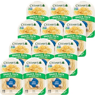Cedar's Snack Packs with Hommus Chips, Garlic