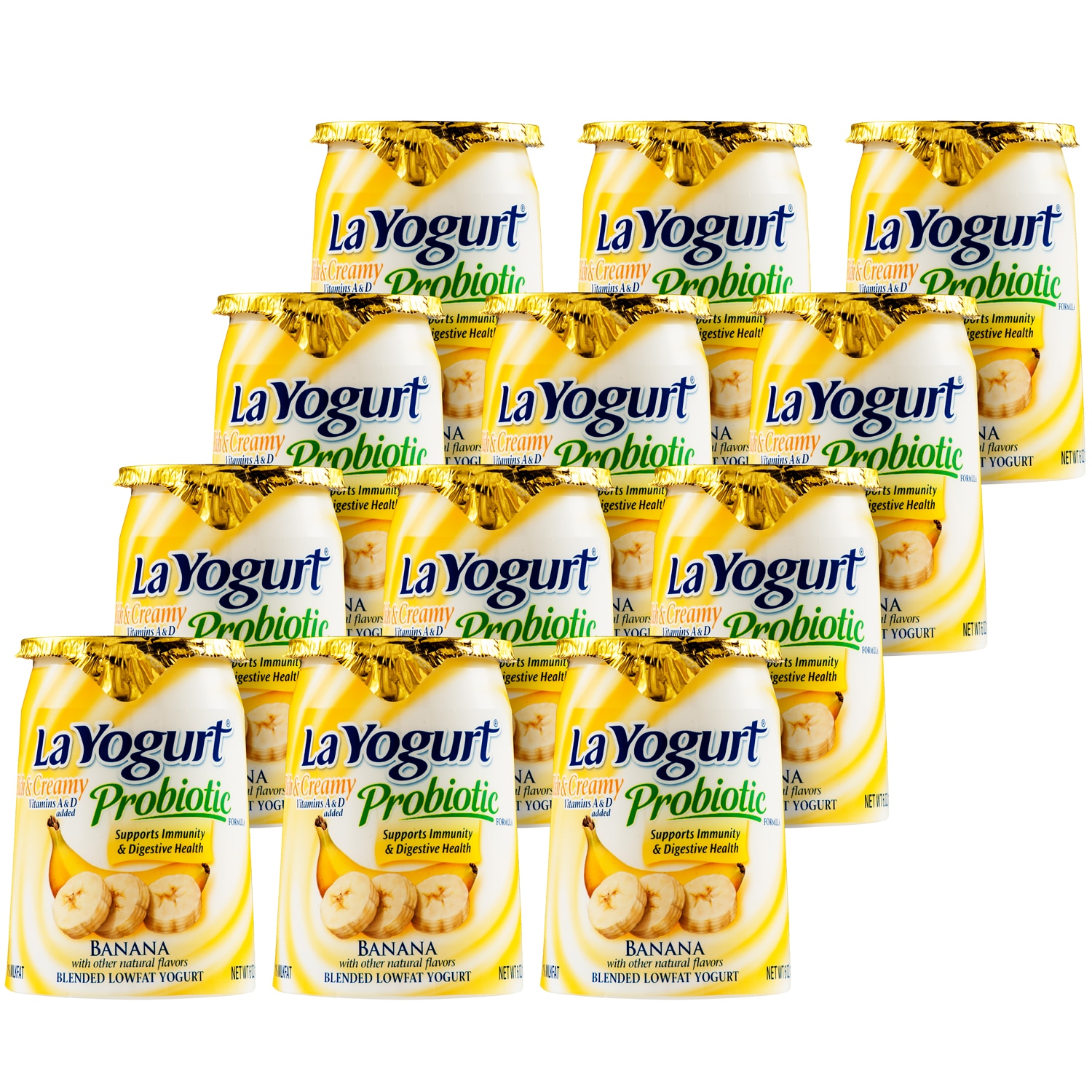 La Yogurt Probiotic Rich & Creamy Lowfat Yogurt, Banana