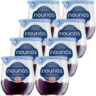 Nounos Creamery Greek Strained Yogurt, Mixed Berry