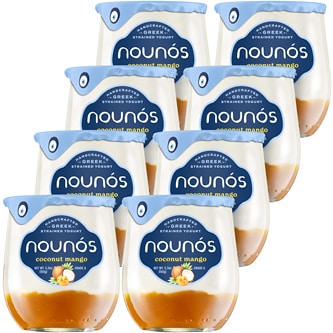 Nounos Creamery Greek Strained Yogurt, Coconut Mango