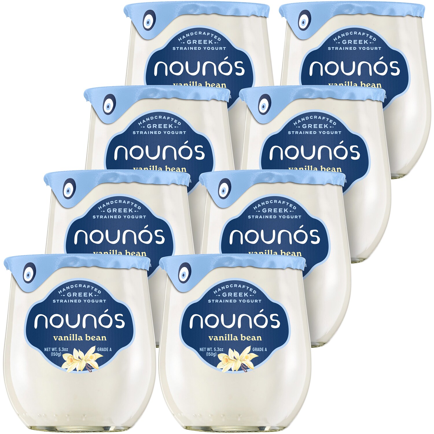 Nounos Creamery Greek Strained Yogurt, Vanilla Bean
