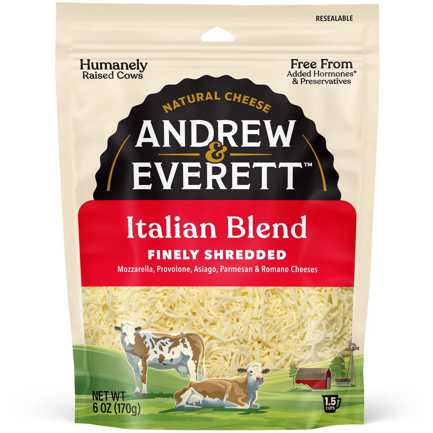 Andrew & Everett Finely Shredded Italian Blend