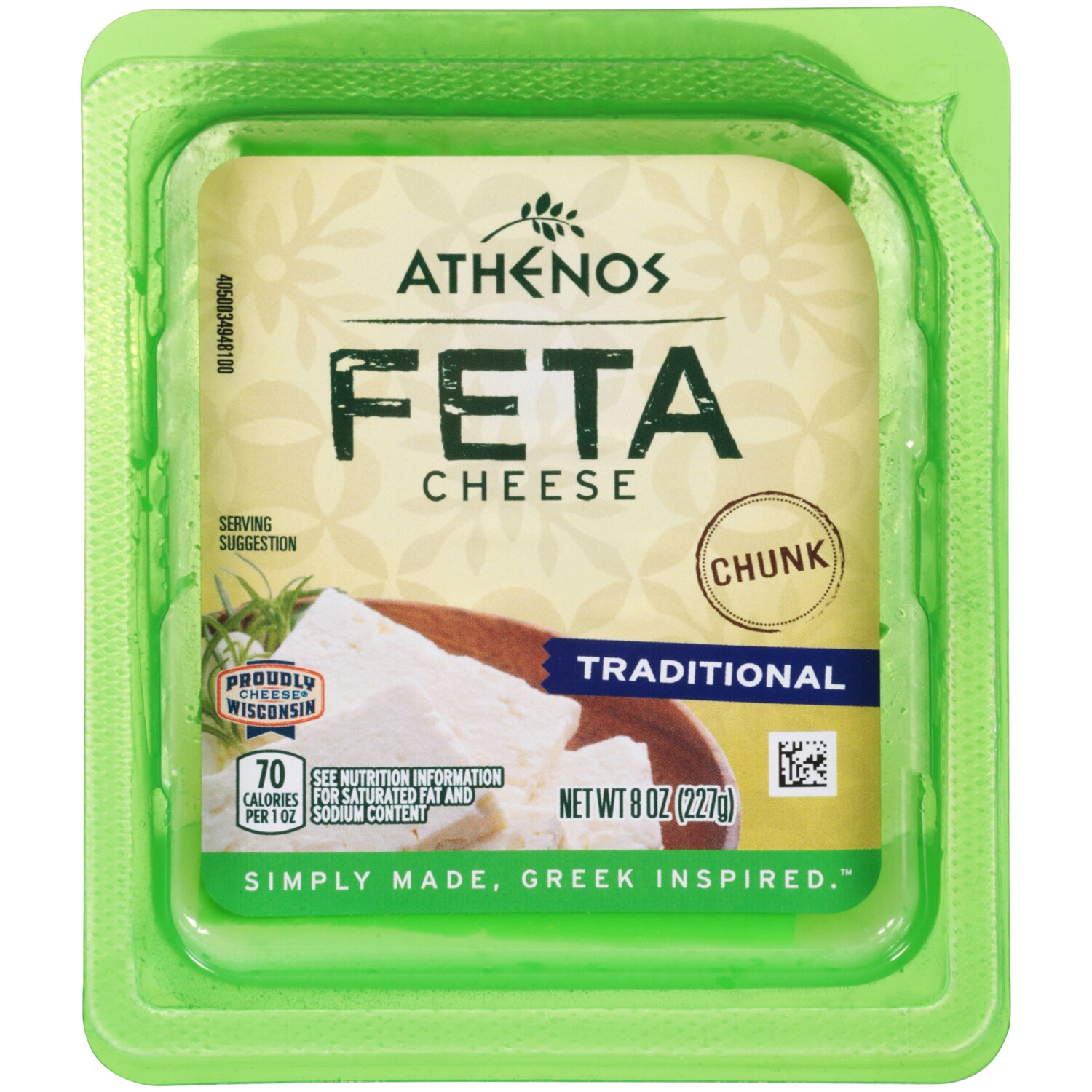 Athenos Chunk Feta Cheese, Traditional FreshDirect