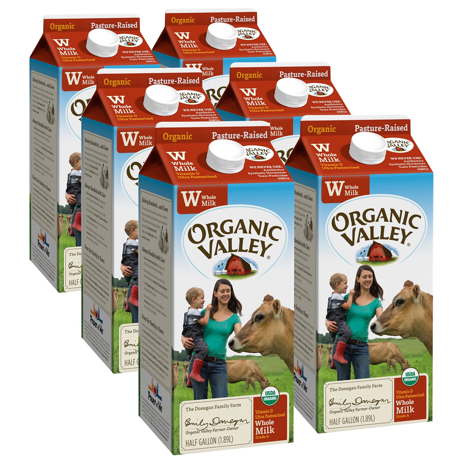 Organic Valley UltraPasteurized Whole Milk 6ct FreshDirect