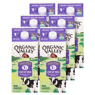 Organic Valley 1% Milk, Cartons