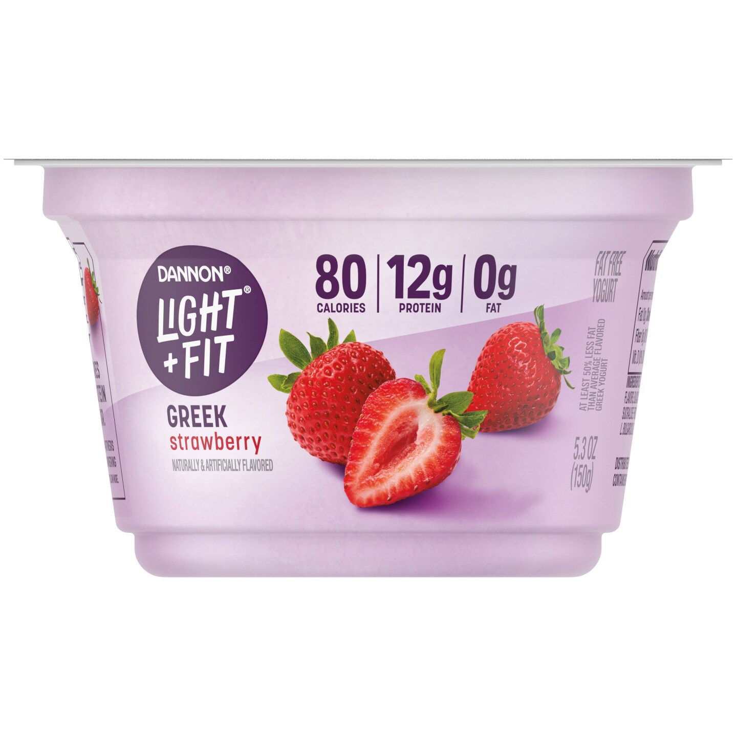 Order Dannon Light & Fit Nonfat Greek Yogurt, Strawberry Fast Delivery