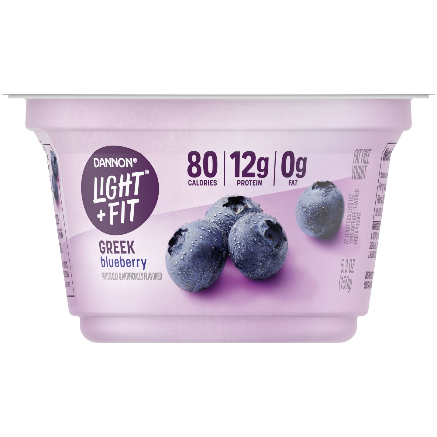 Dannon Light & Fit Nonfat Greek Yogurt, Blueberry