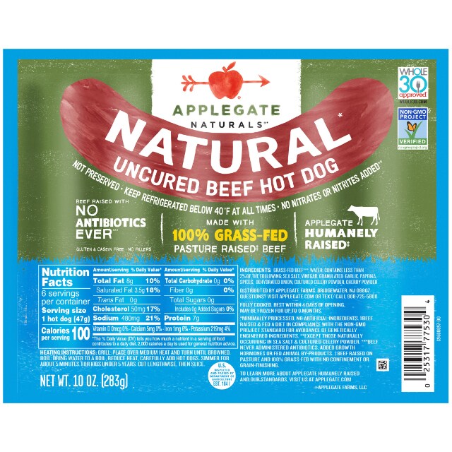 Applegate Natural Uncured Beef Hot Dogs