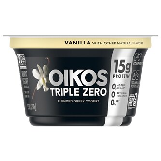 Dannon Oikos Triple Zero Greek Nonfat Yogurt, Vanilla