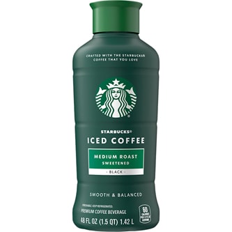Starbucks Coffee Iced Coffee, Sweetened Medium Roast, Plastic Bottle