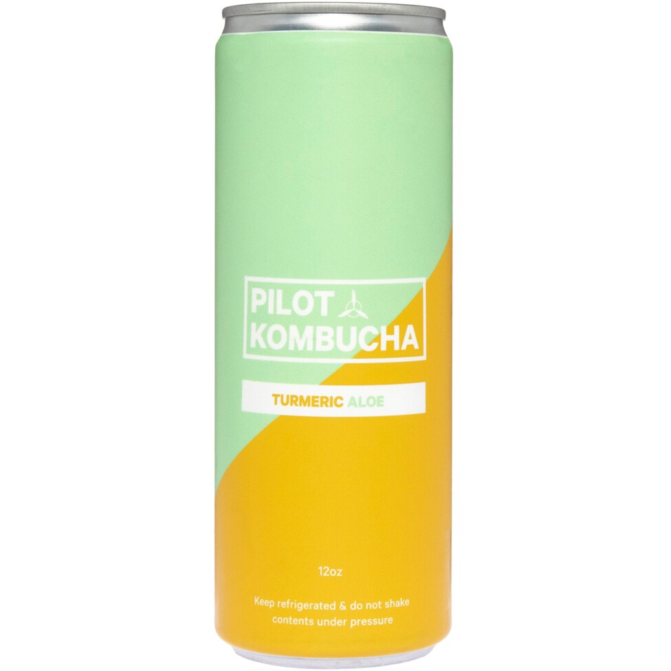 Pilot Kombucha Beverage, Turmeric Aloe, Can