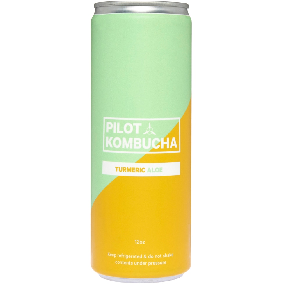 Pilot Kombucha Beverage, Turmeric Aloe, Can