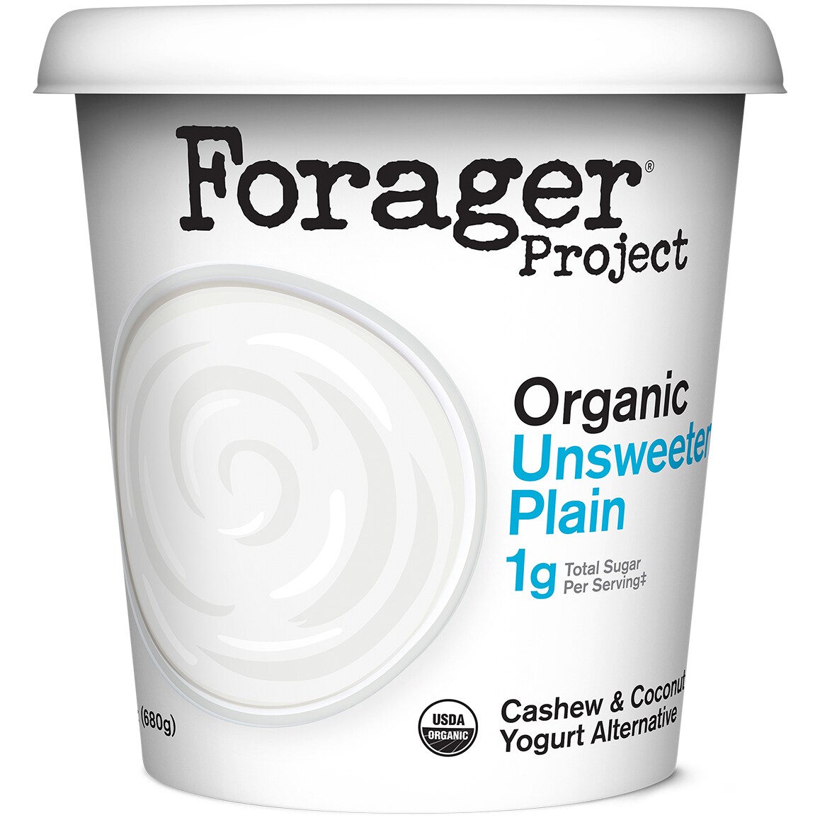 Forager Organic Dairy-Free Cashewmilk Yogurt Alternative, Unsweetened Plain