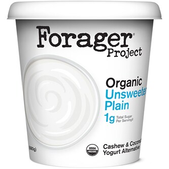 Forager Organic Dairy-Free Cashewmilk Yogurt Alternative, Unsweetened Plain