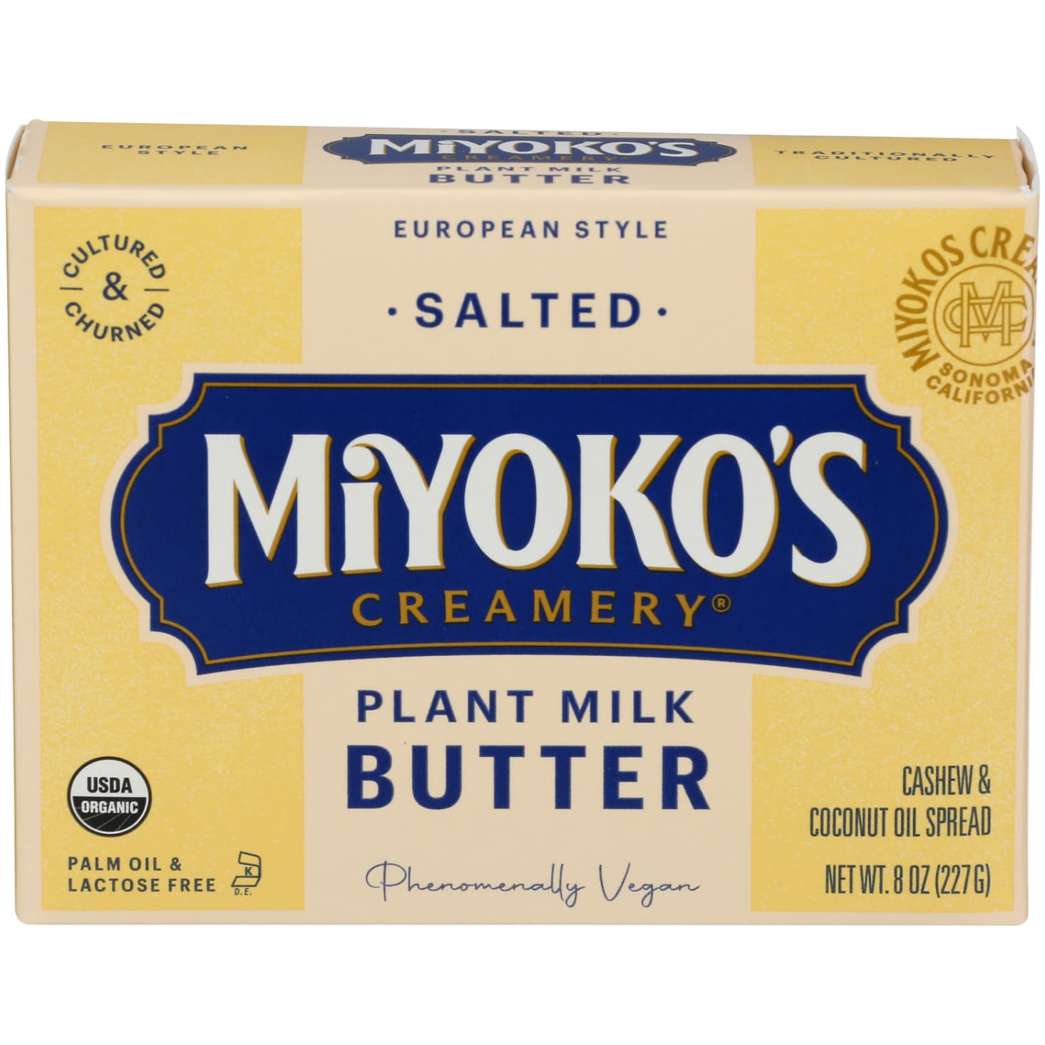 Miyoko's European Style Plant Milk Butter, Salted