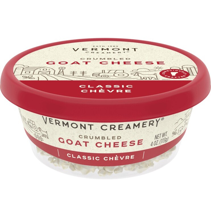 Vermont Creamery Crumbled Goat Cheese, Classic Chèvre