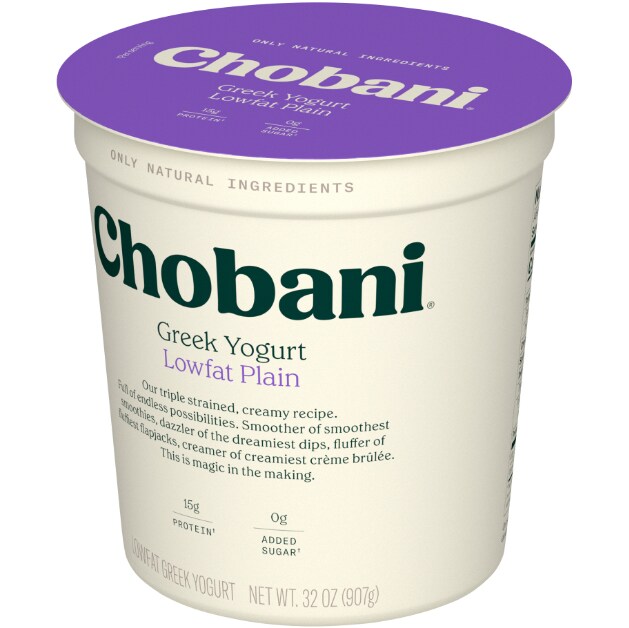 Chobani Low-Fat Greek Yogurt, Plain