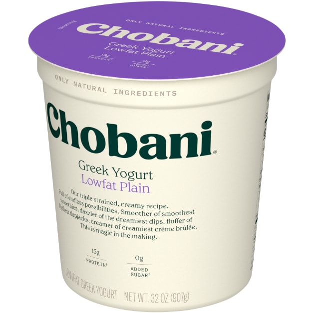 Chobani Low-Fat Greek Yogurt, Plain