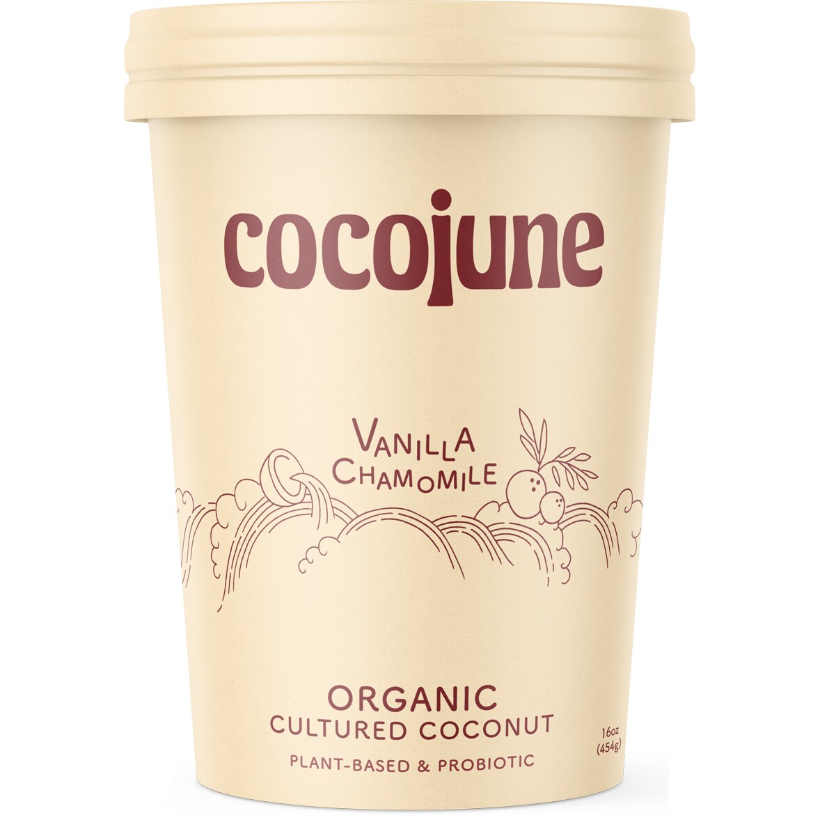 Cocojune Organic Cultured Yogurt, Vanilla Chamomile
